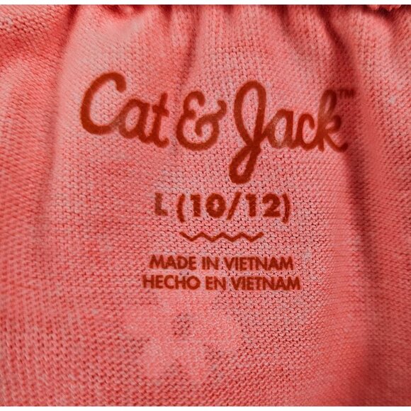 Girls Coral Ruffle Floral Dress Smocked Waist & Shoulder Straps Size Large 10-12 - Picture 8 of 10